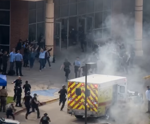 GUNFIRE ERUPTS AT MAJOR HOSPITAL AS STAFF AND PATIENTS FLEE FOR THEIR LIVES